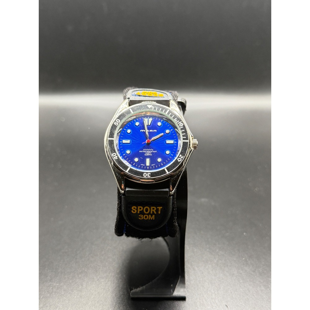 Milan Sport 30M Blue Dial Diver Style Quartz Watch Japan Movt